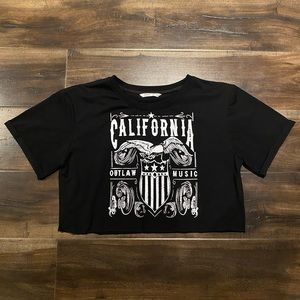 California Outlaw Music Black T-Shirt